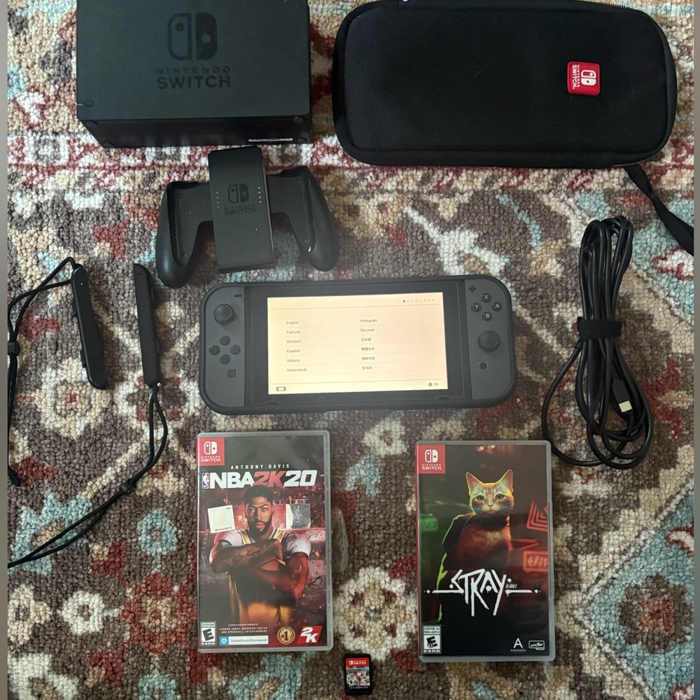 Nintendo Switch Console Set - Black and Gray